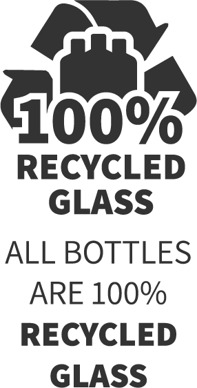 News - All Bottles are 100% Recycled Glass