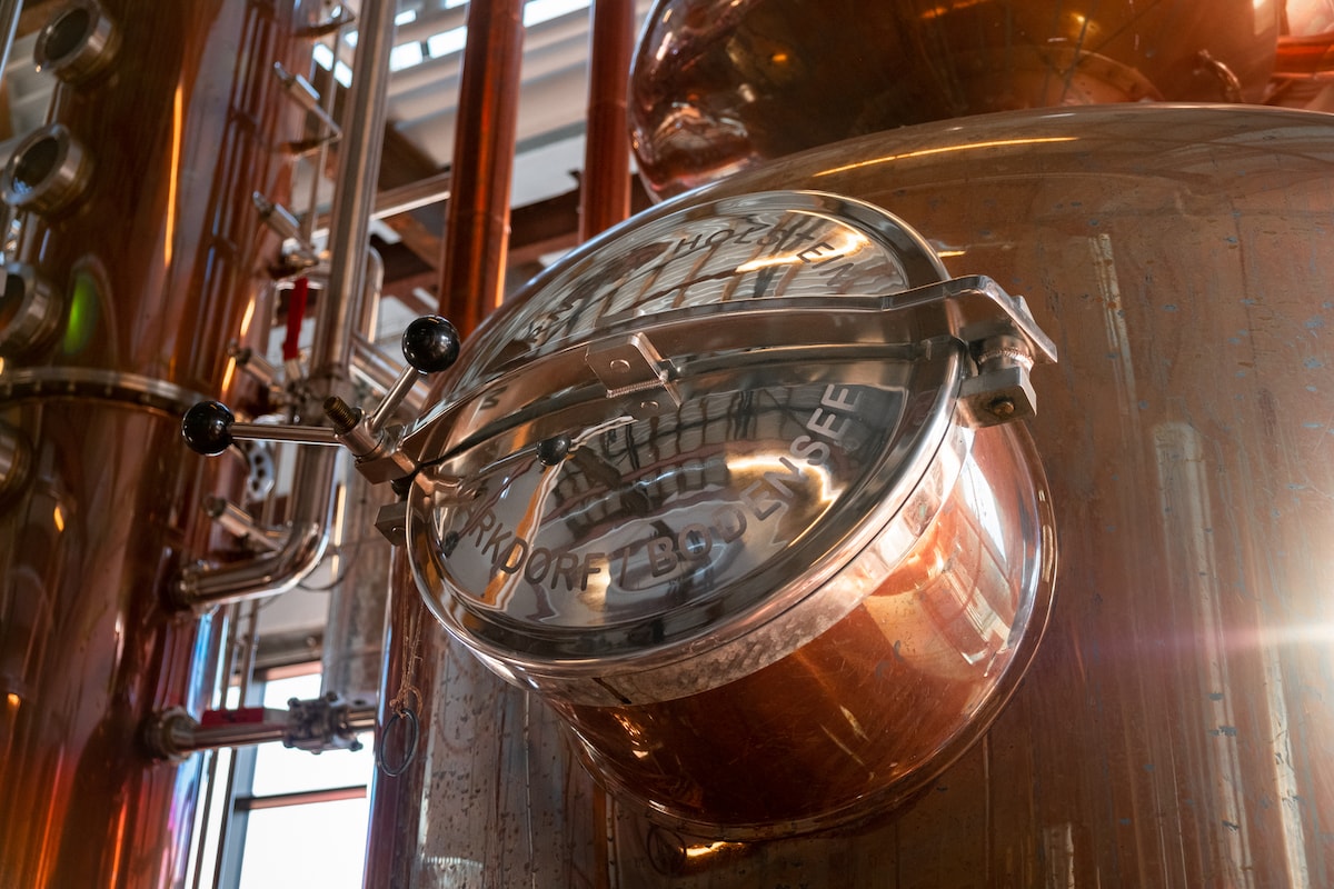 Hooded SKUNK Rum is produced on this copper still